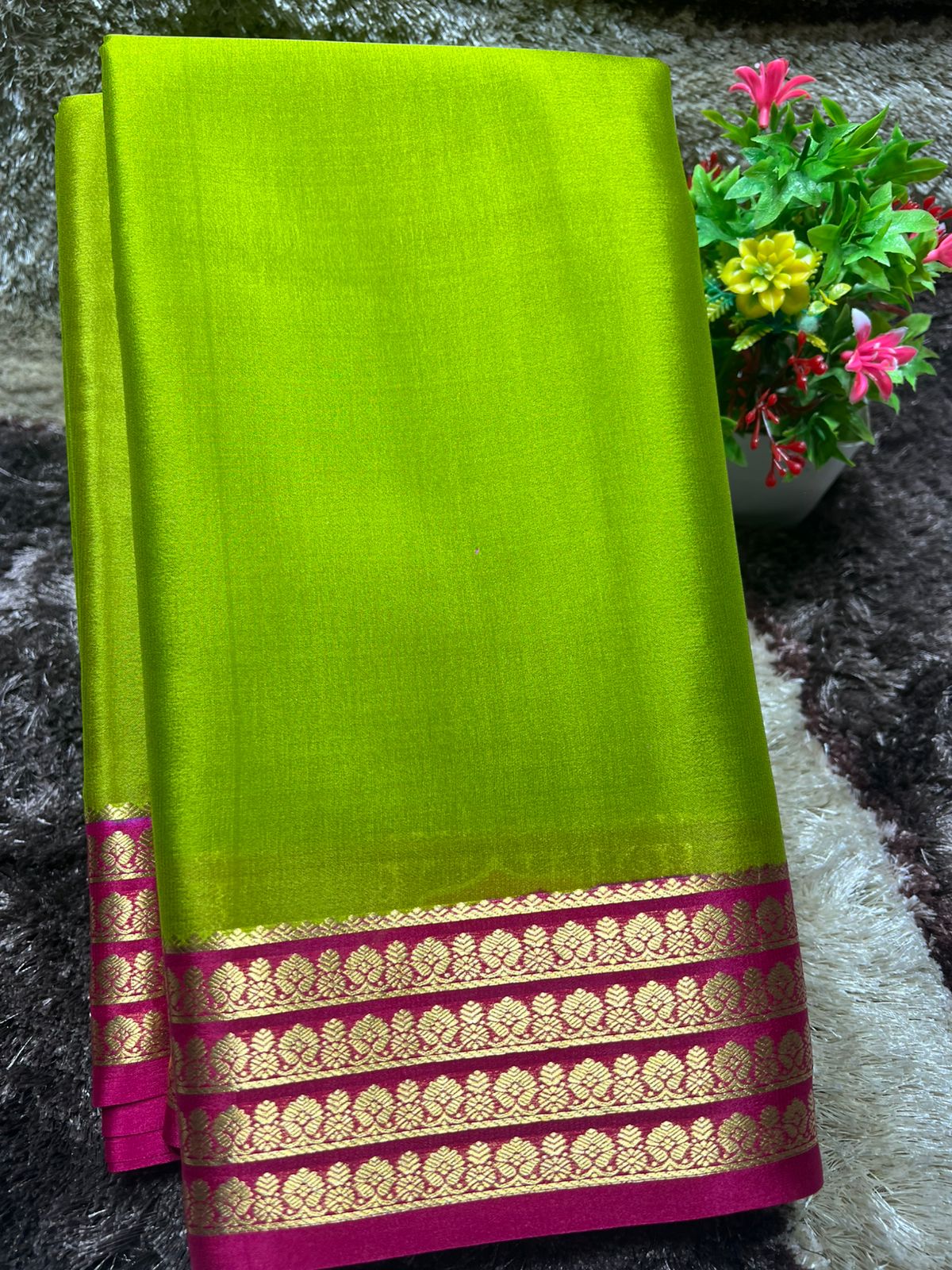 Pure Mysore Silk Saree ( 60 Grams )