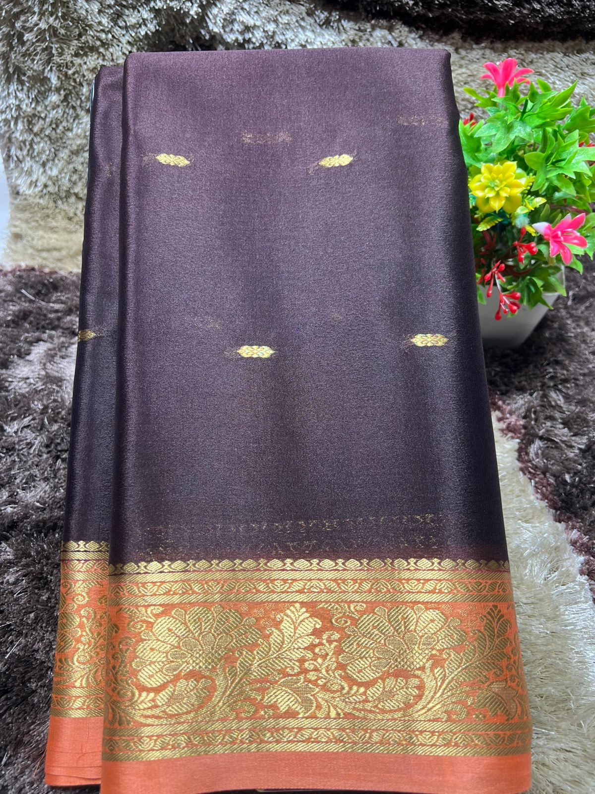 Pure Mysore Silk Saree ( 60 Grams )