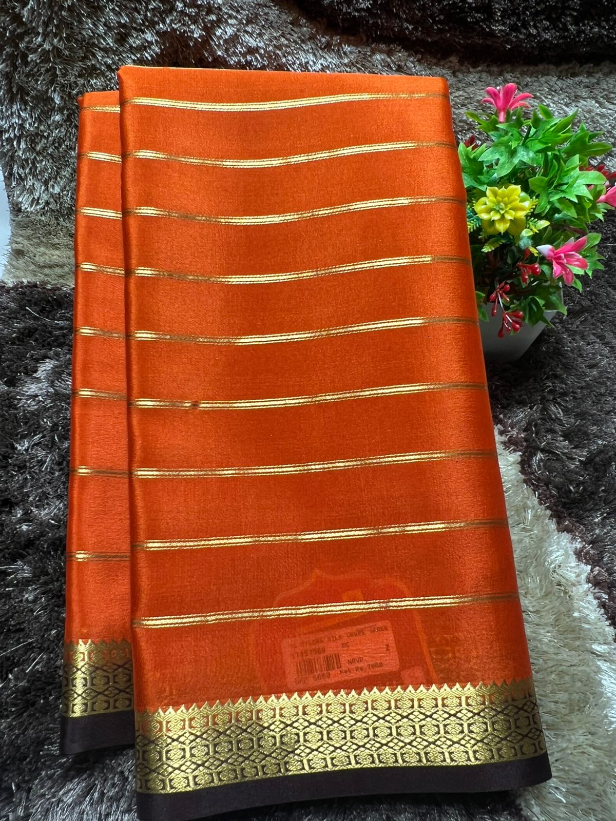 Pure Mysore Silk Saree ( 60 Grams )