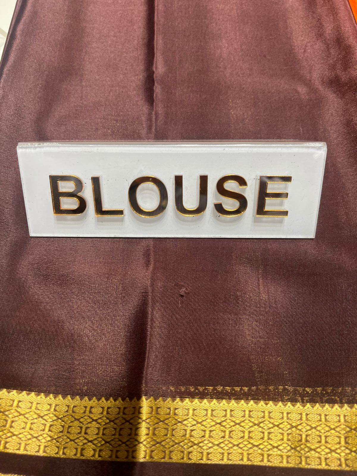 Pure Mysore Silk Saree ( 60 Grams )