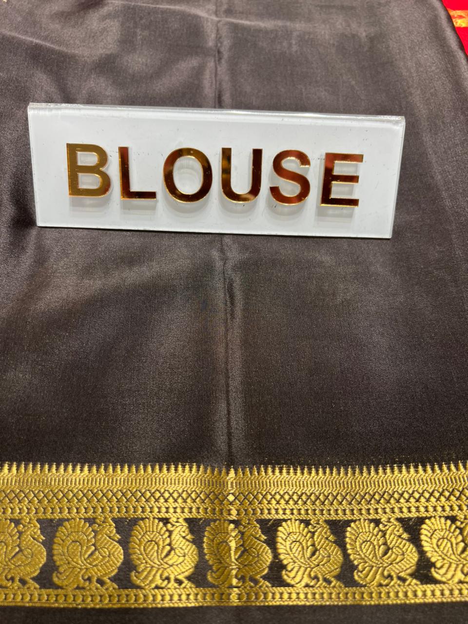 Pure Mysore Silk Saree.