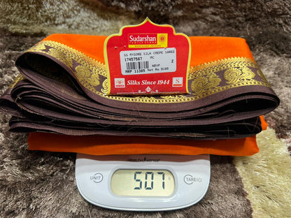 Pure Mysore Silk Saree.