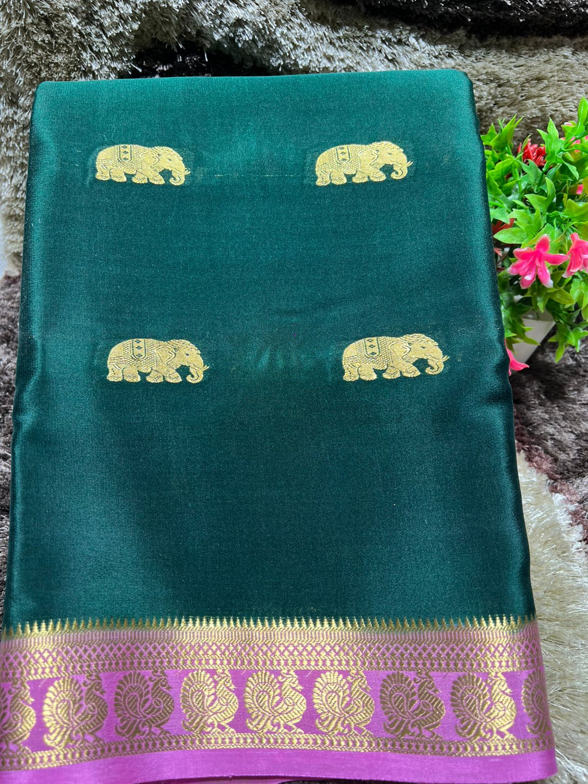 Pure Mysore Silk Saree.