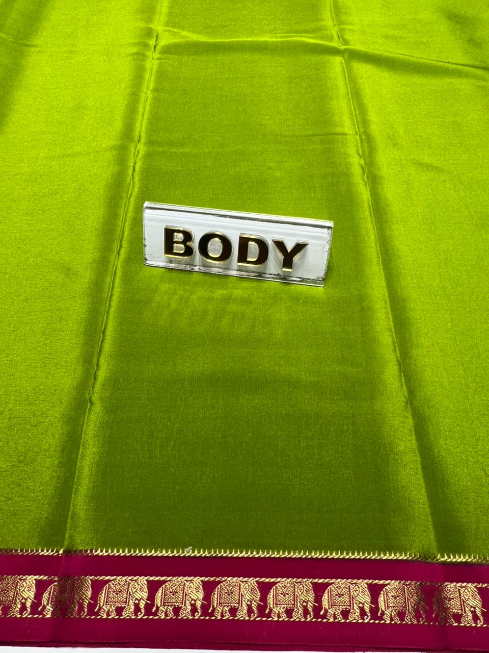Pure Mysore Silk Saree.