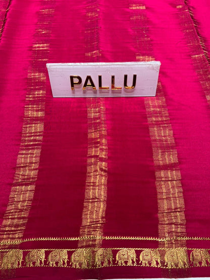 Pure Mysore Silk Saree.