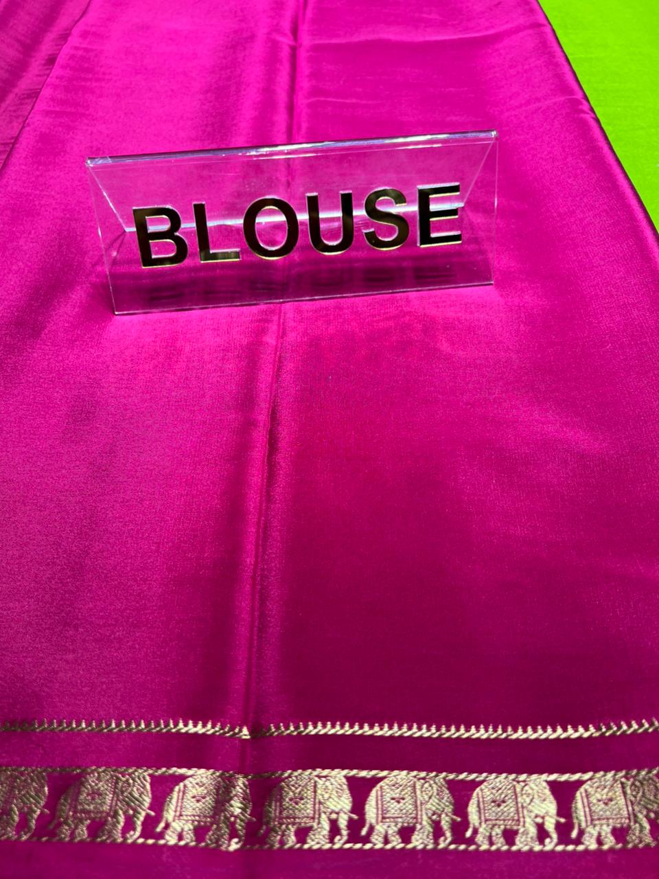 Pure Mysore Silk Saree.