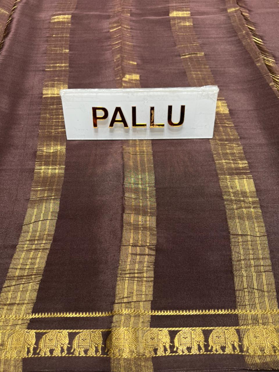 Pure Mysore Silk Saree.