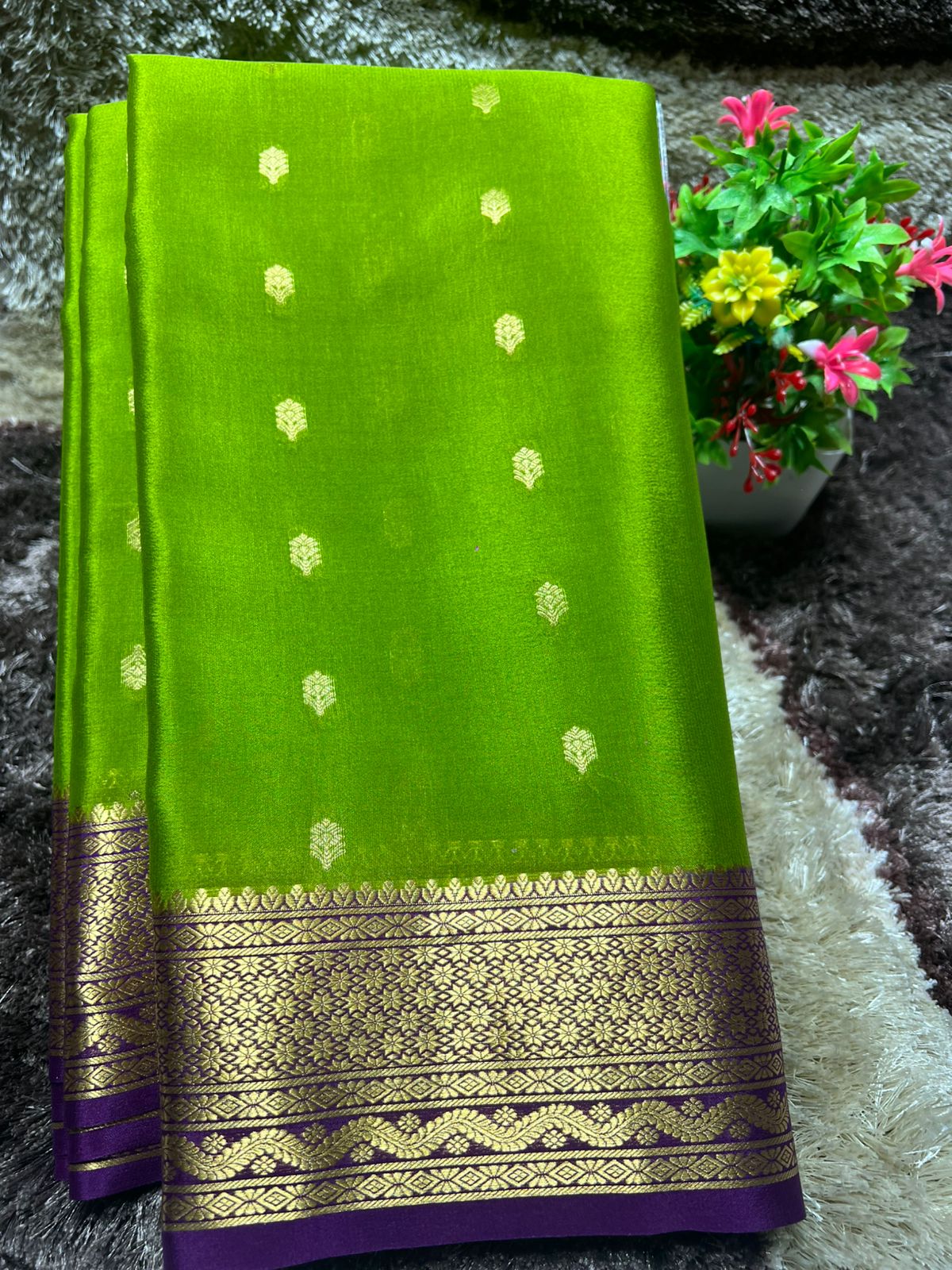 Pure Mysore Silk Saree ( 60 Grams )