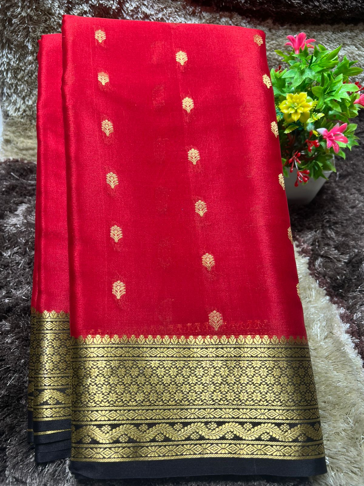 Pure Mysore Silk Saree ( 60 Grams )