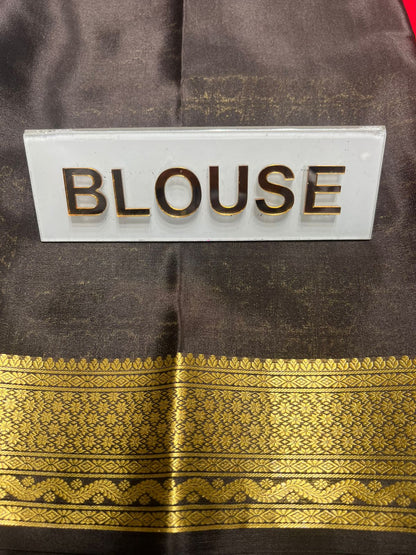 Pure Mysore Silk Saree ( 60 Grams )