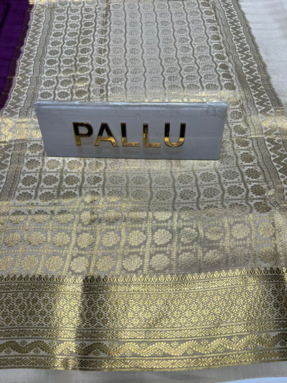 Pure Mysore Silk Saree ( 60 Grams )