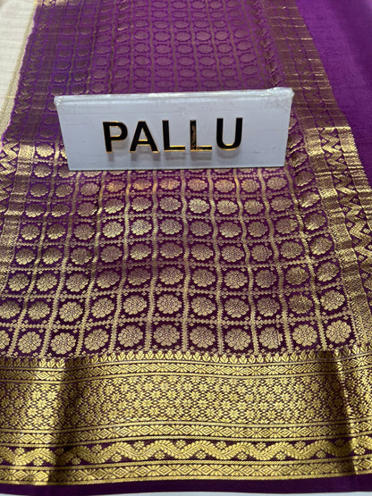 Pure Mysore Silk Saree ( 60 Grams )