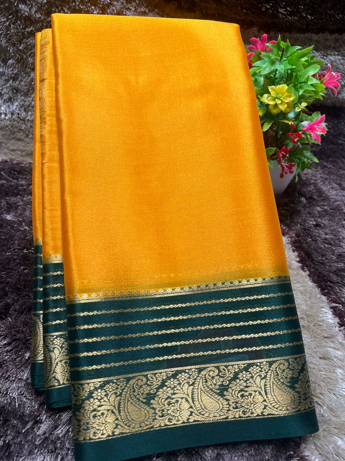 Pure Mysore Silk Saree ( 60 Grams )
