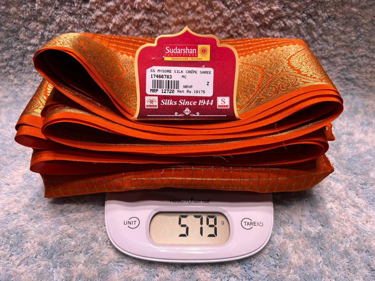Pure Mysore Silk Saree.