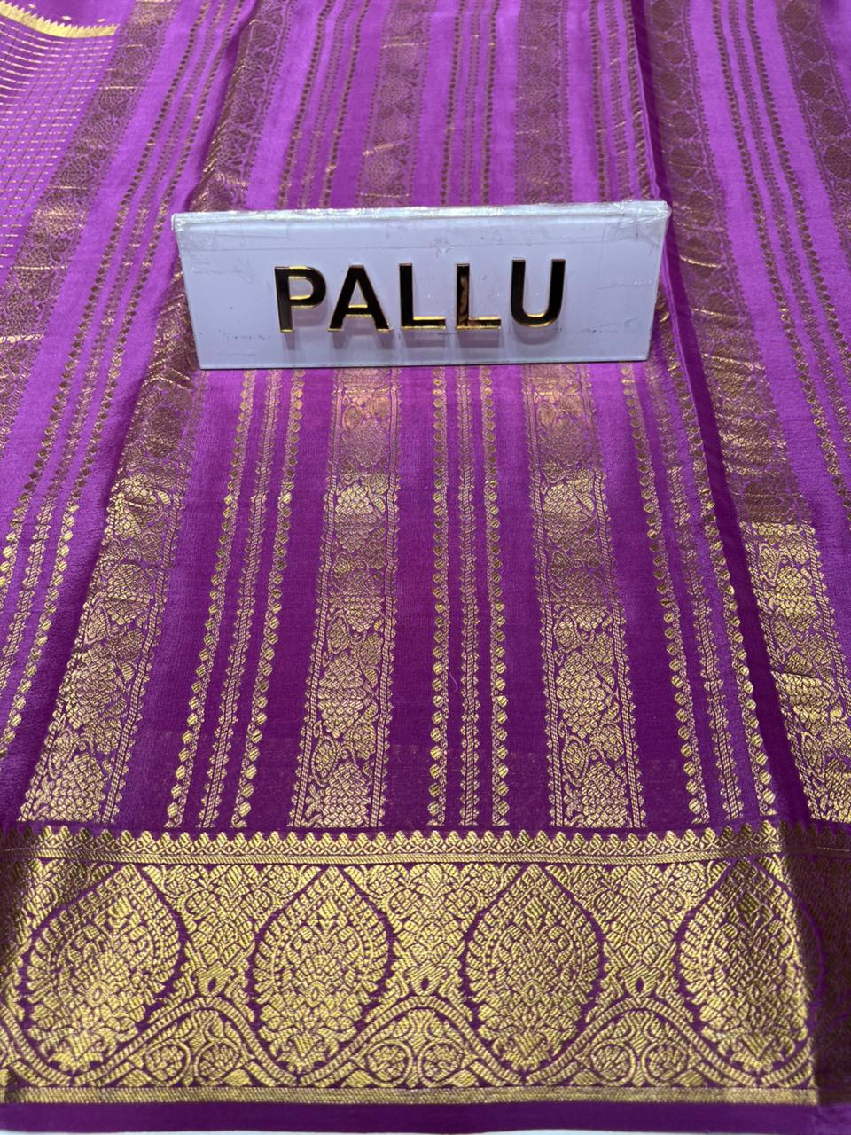 Pure Mysore Silk Saree.