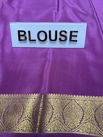 Pure Mysore Silk Saree.