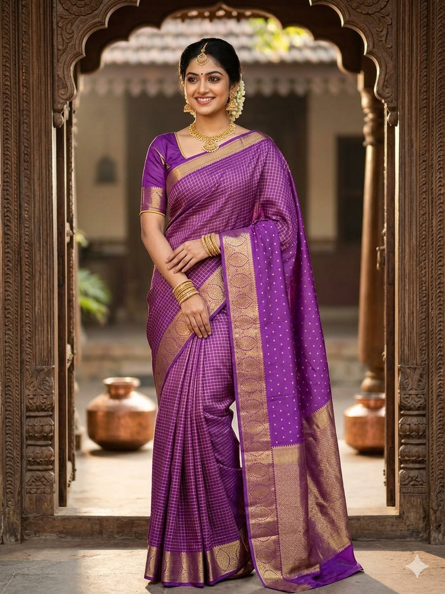 Pure Mysore Silk Saree.