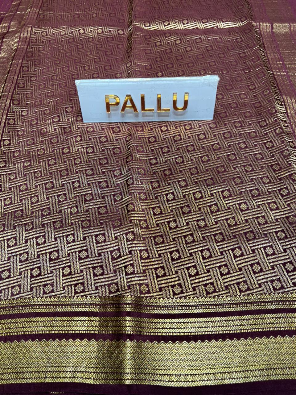 Pure Mysore Silk Saree.