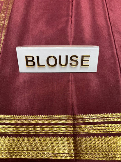 Pure Mysore Silk Saree.