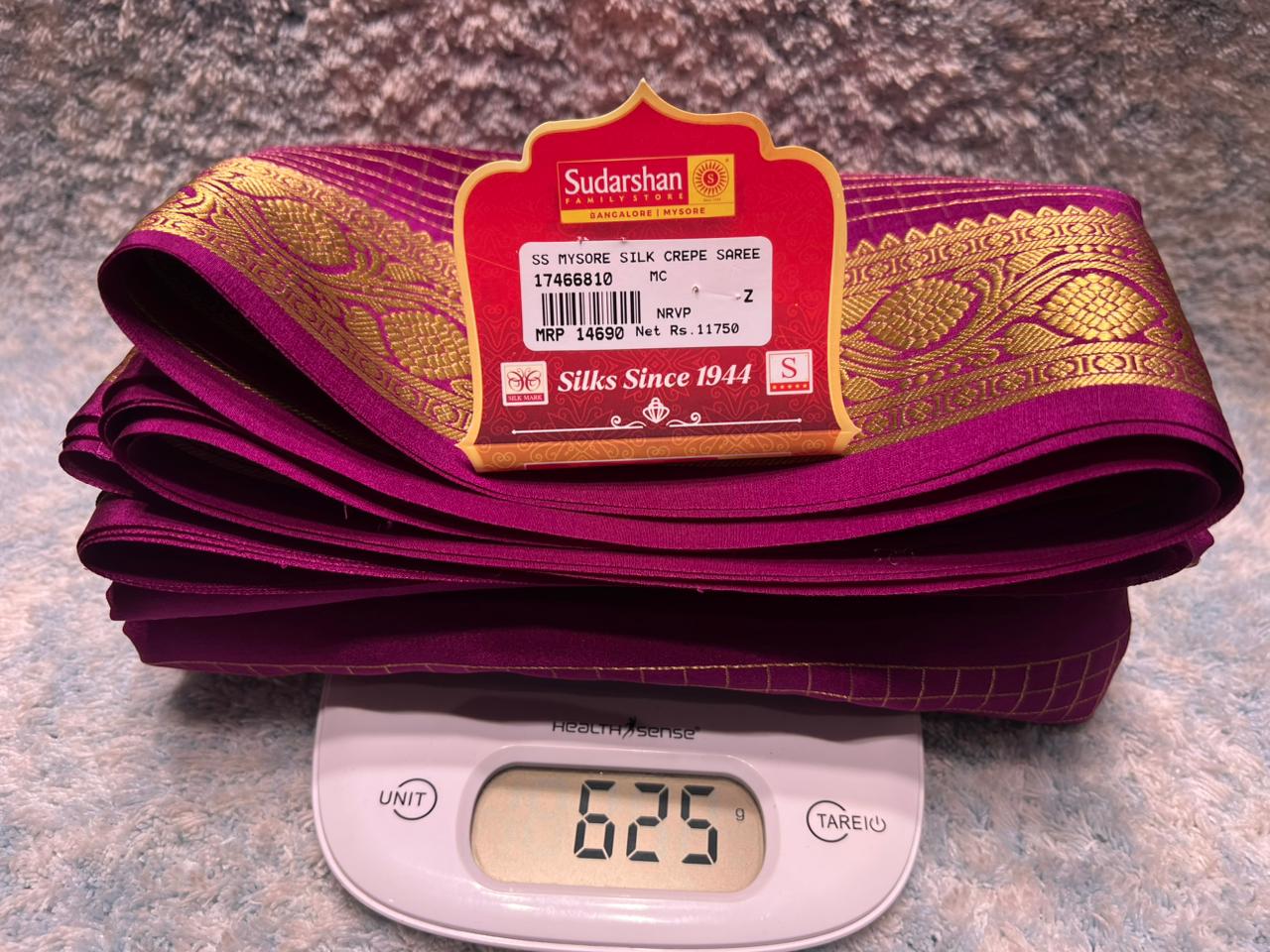Pure Mysore Silk Saree.