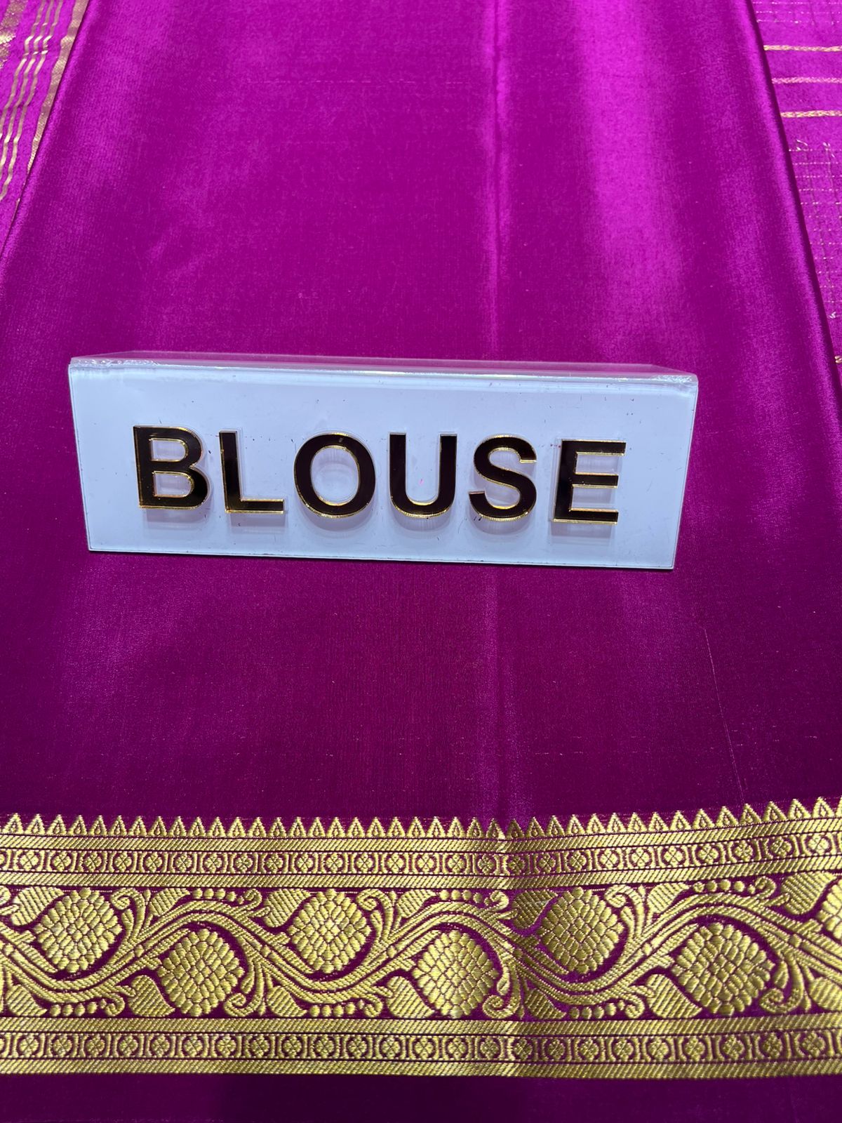 Pure Mysore Silk Saree.