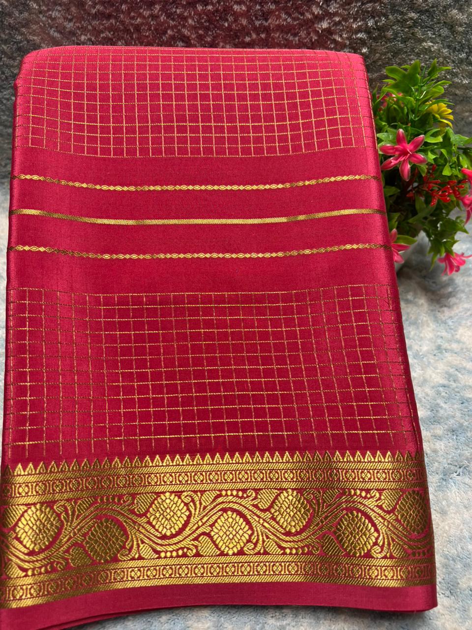 Pure Mysore Silk Saree.