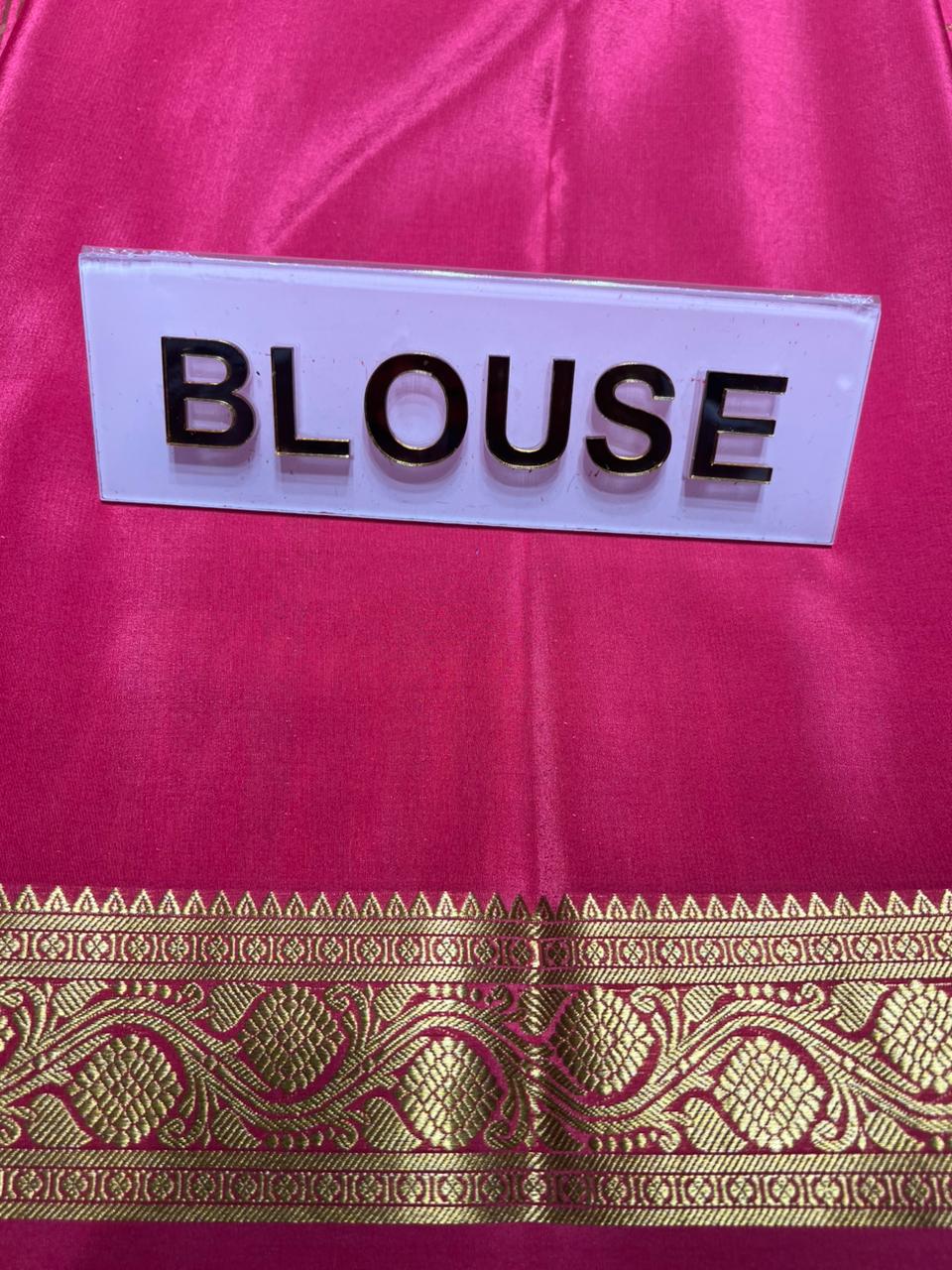 Pure Mysore Silk Saree.