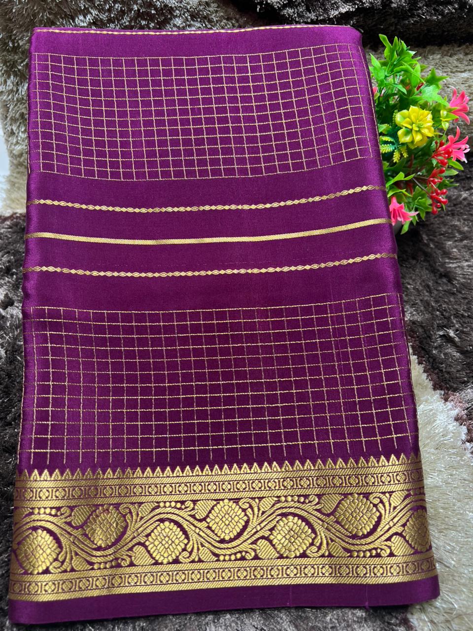 Pure Mysore Silk Saree.