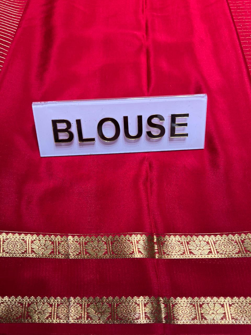 Pure Mysore Silk Saree.