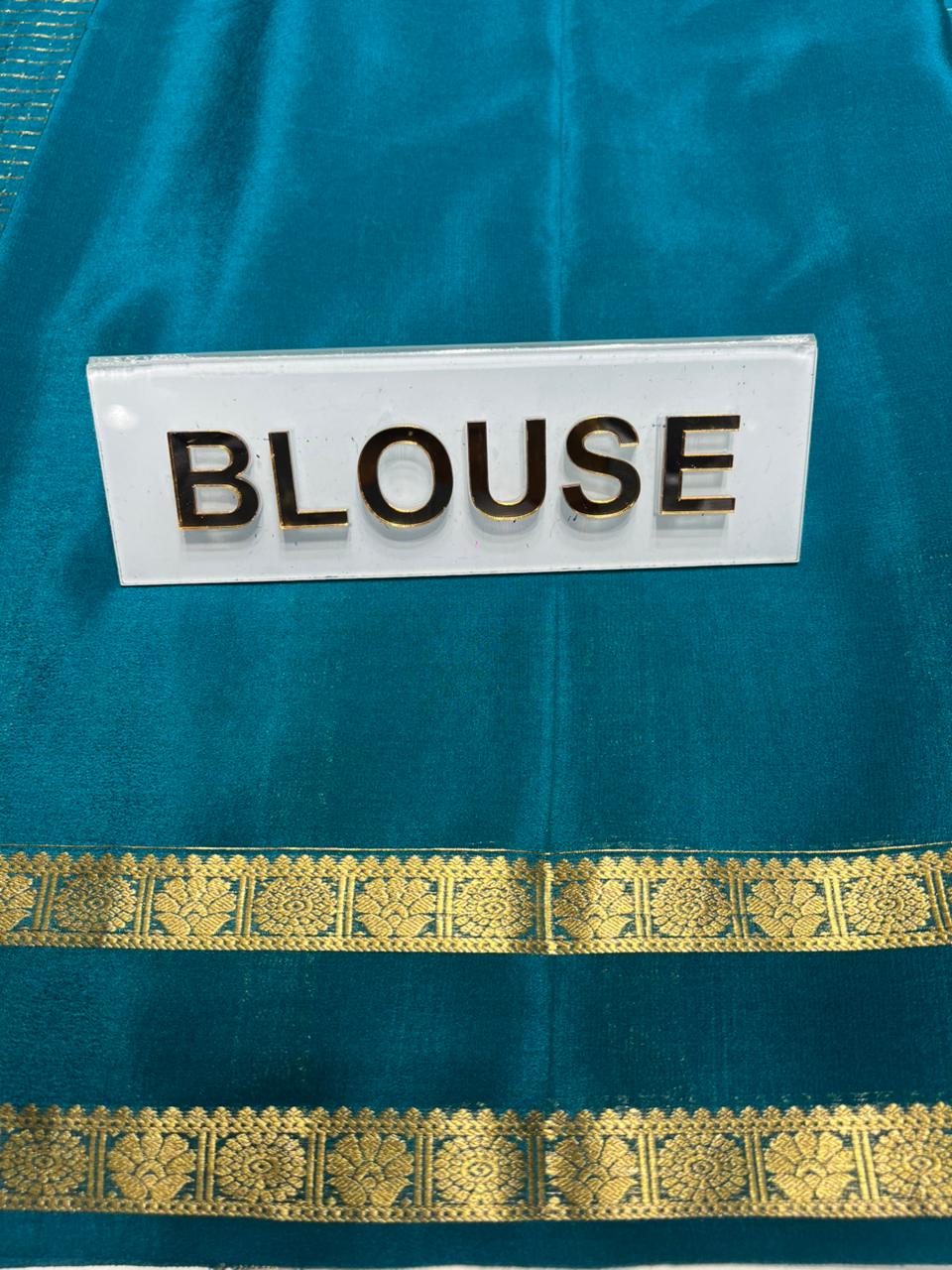 Pure Mysore Silk Saree.