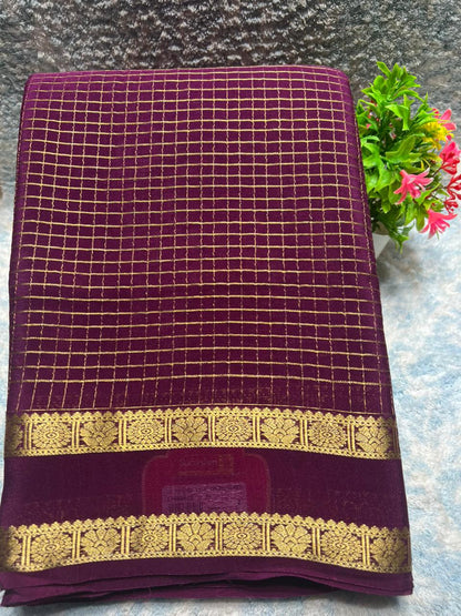 Pure Mysore Silk Saree.