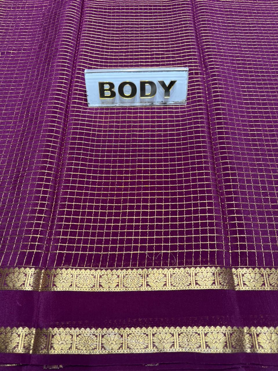 Pure Mysore Silk Saree.