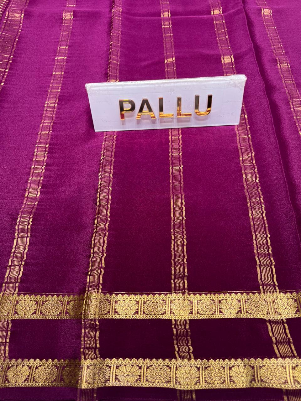 Pure Mysore Silk Saree.