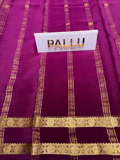 Pure Mysore Silk Saree.