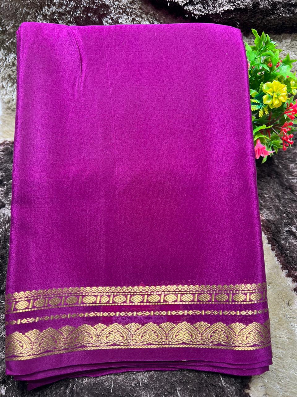 Pure Mysore Silk Saree.