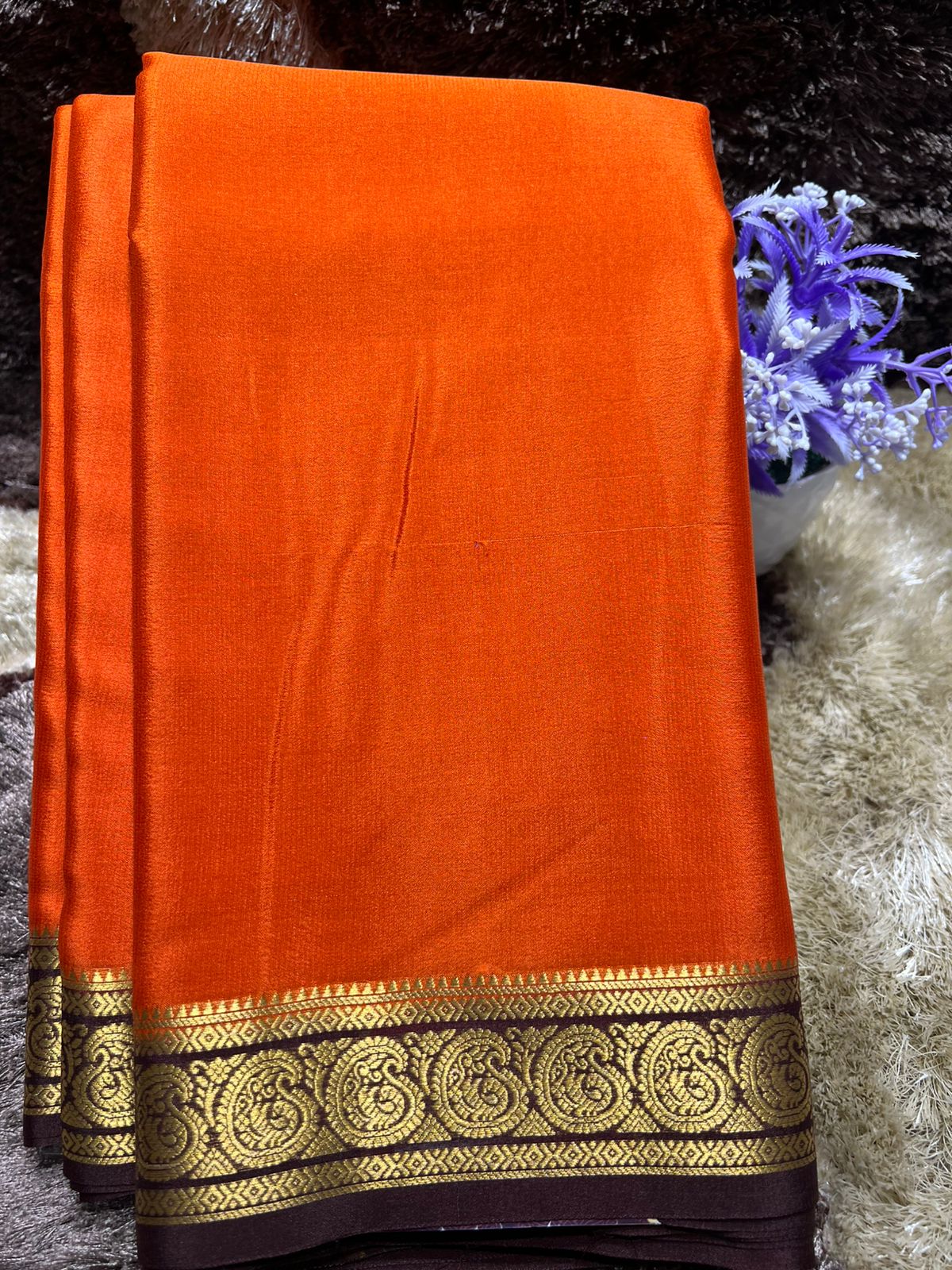 Pure Mysore Silk Saree ( 60 Grams )