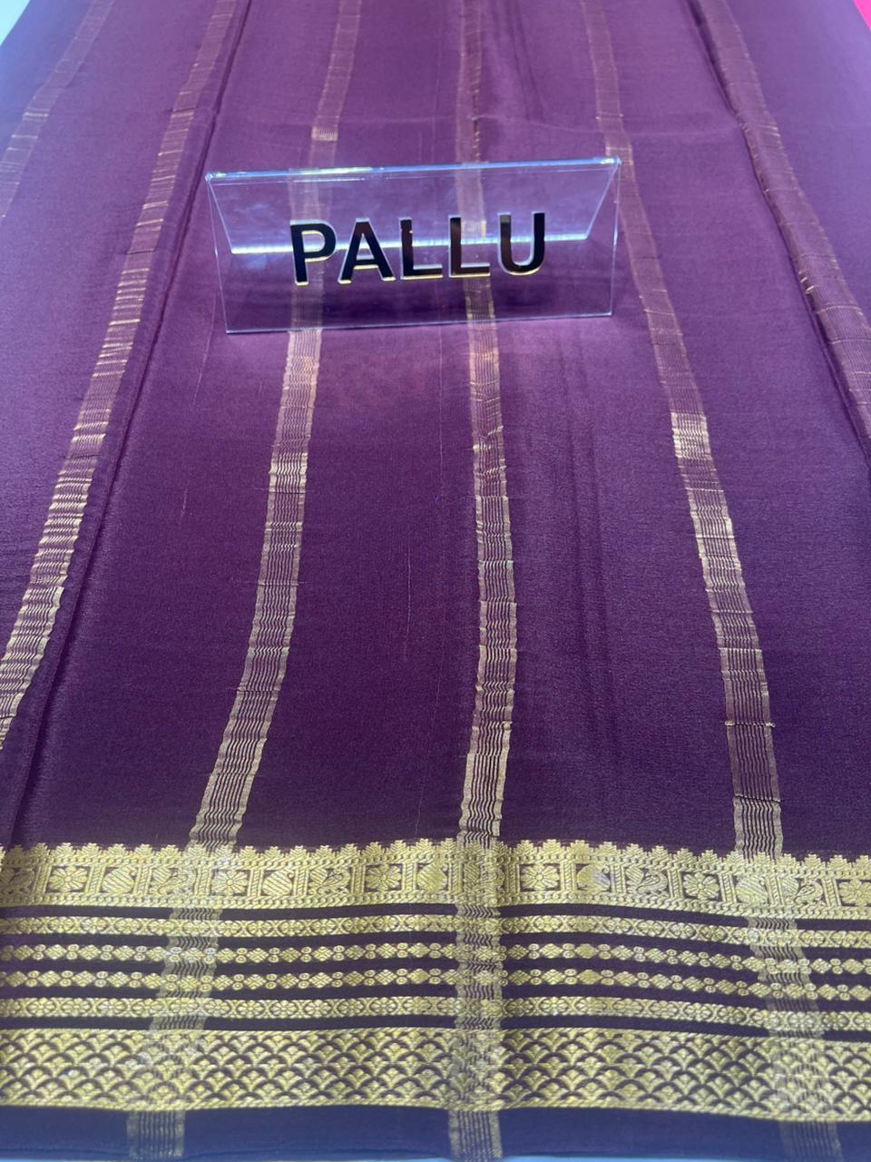 Pure Mysore Silk Saree ( 60 Grams )