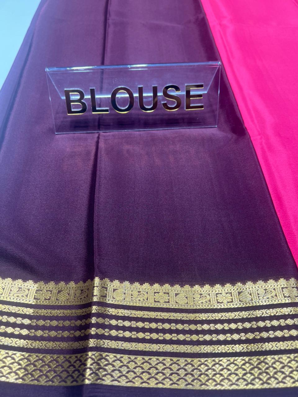 Pure Mysore Silk Saree ( 60 Grams )