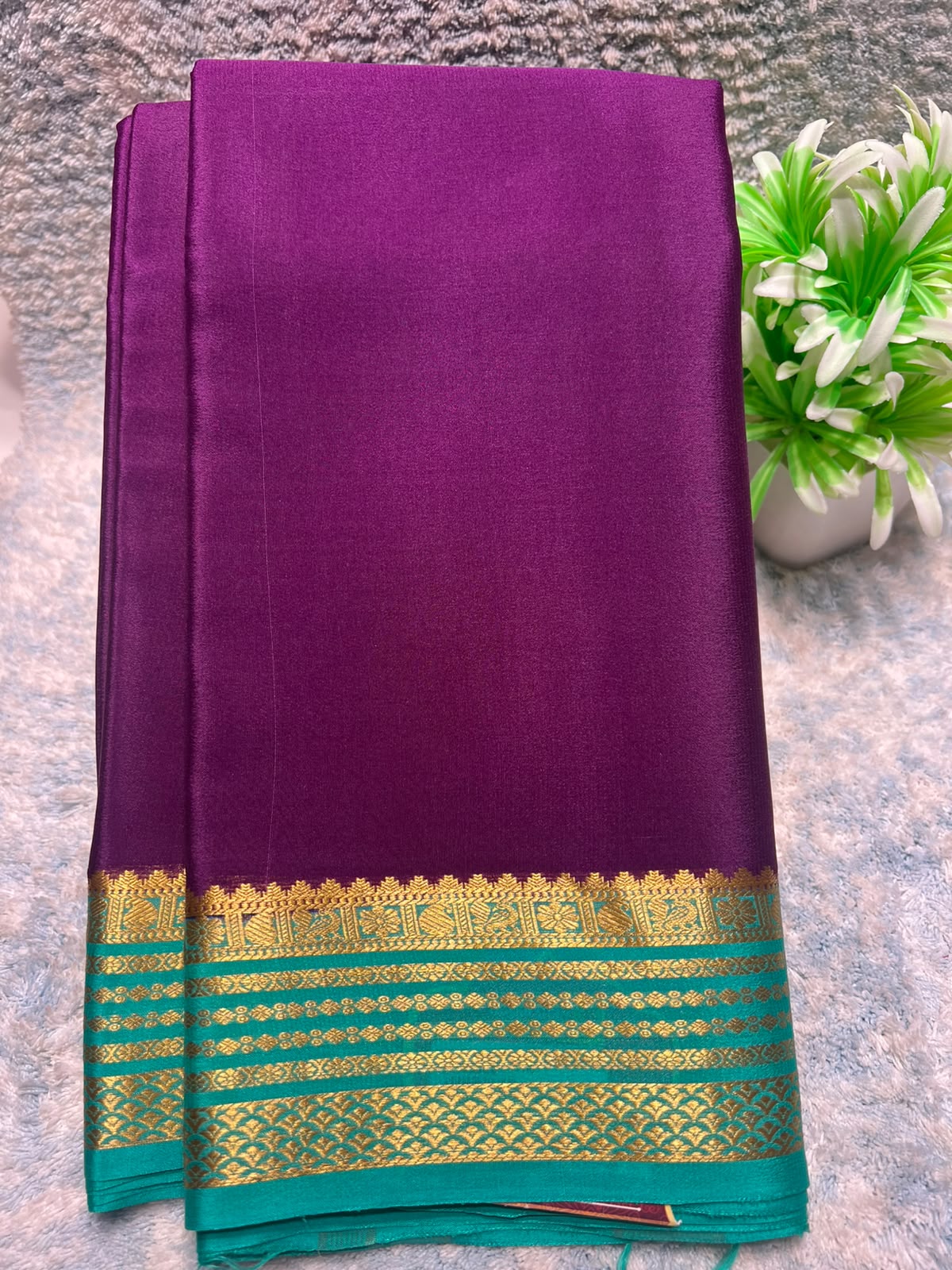 Pure Mysore Silk Saree ( 60 Grams )