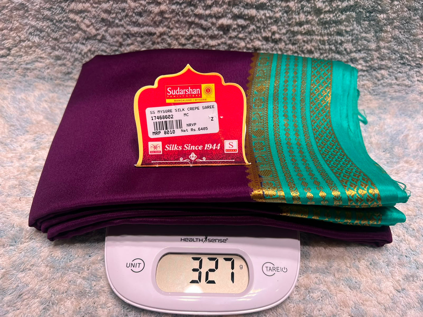 Pure Mysore Silk Saree ( 60 Grams )