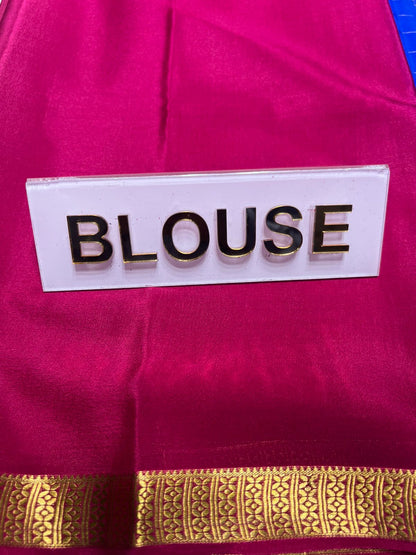 Pure Mysore Silk Saree ( 60 Grams )
