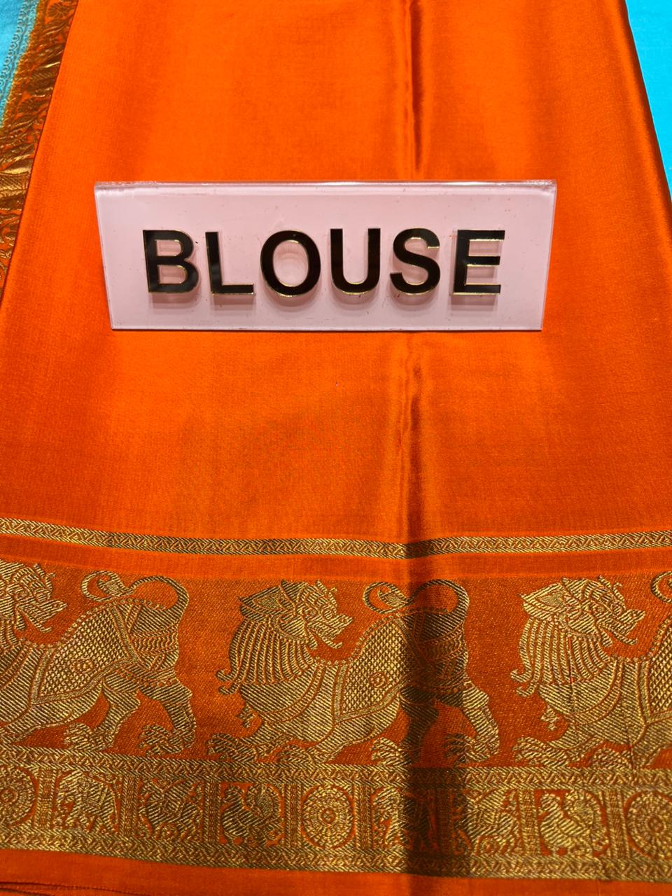 Pure Mysore Silk Saree.