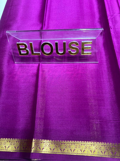 Pure Mysore Silk Saree ( 60 Grams )