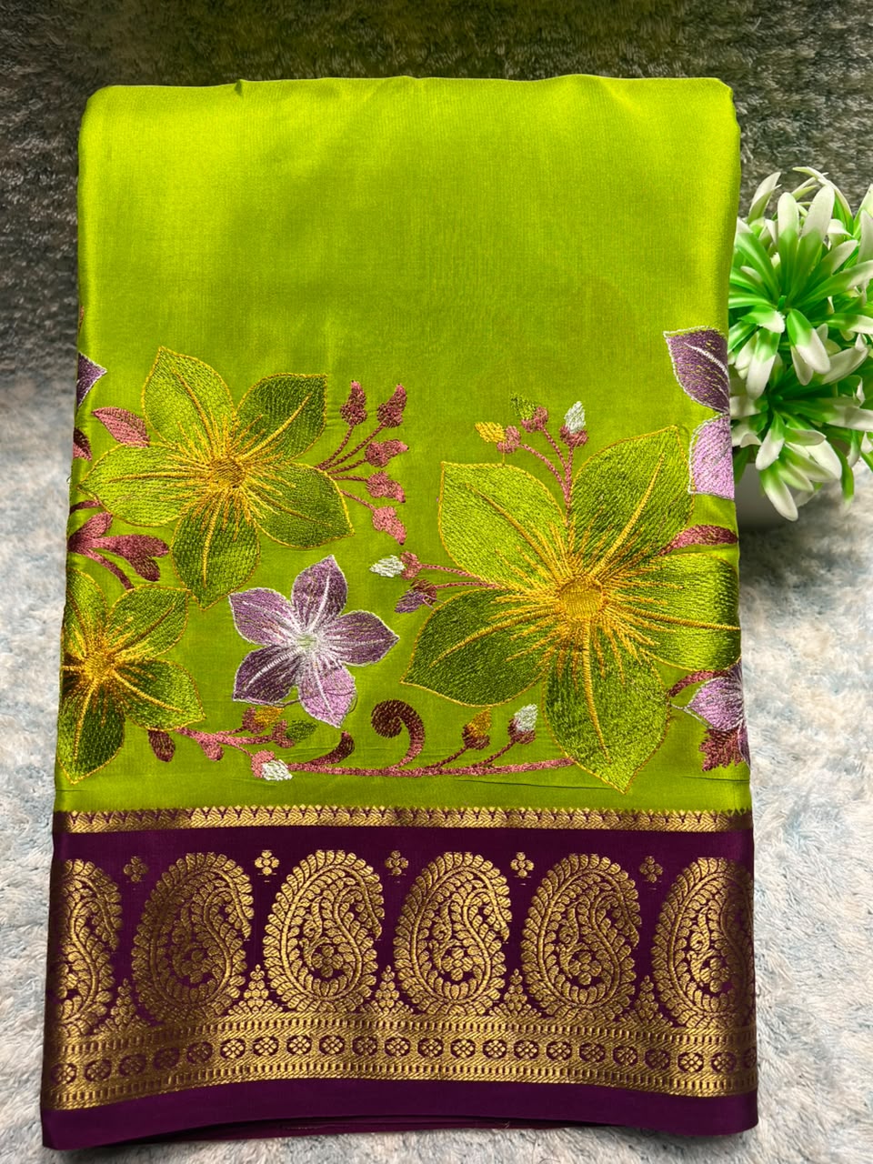Pure Mysore Silk Saree.