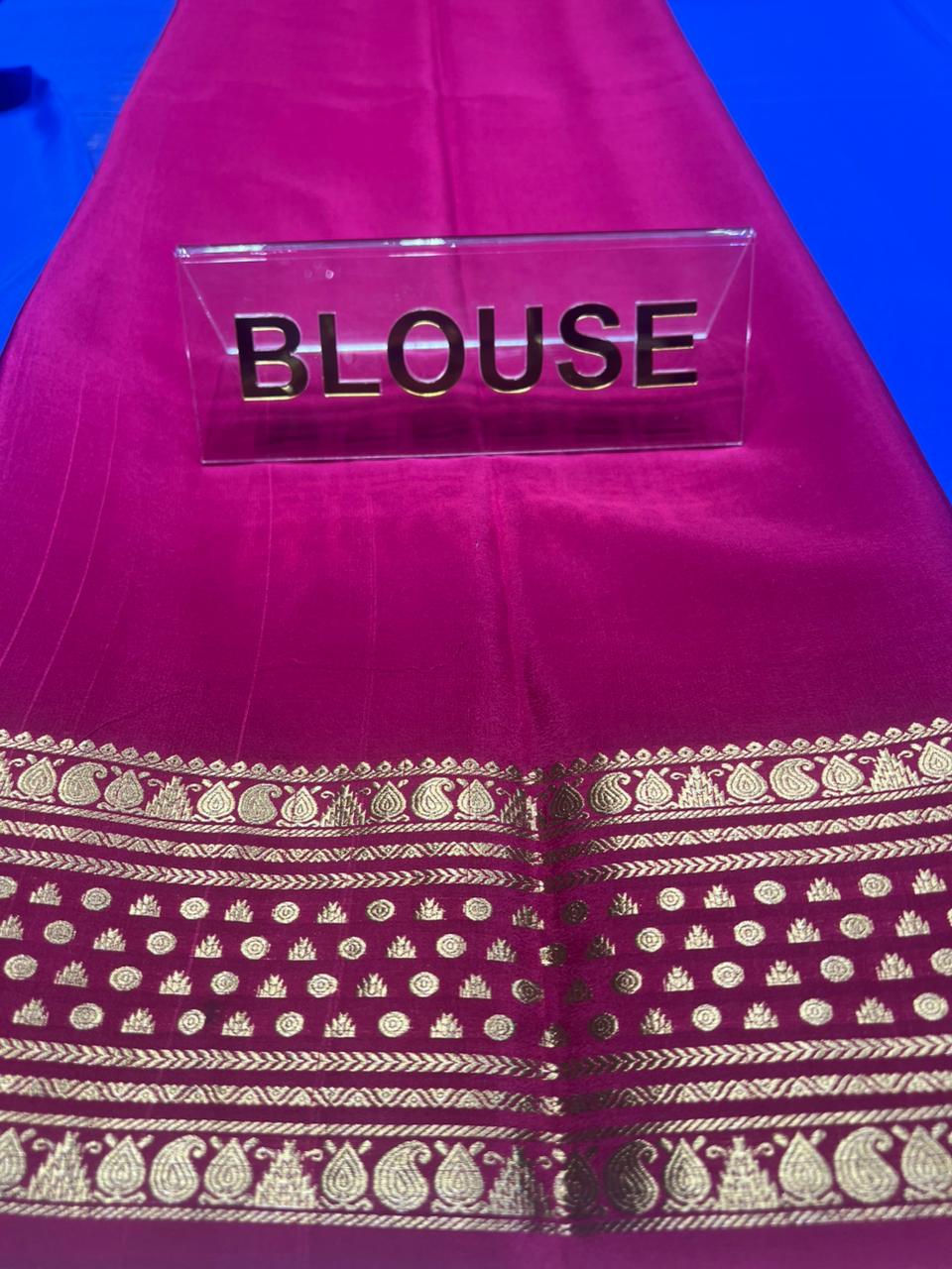 Pure Mysore Silk Saree.