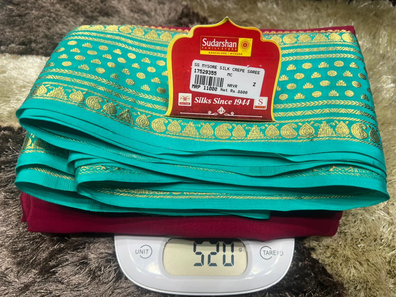 Pure Mysore Silk Saree.