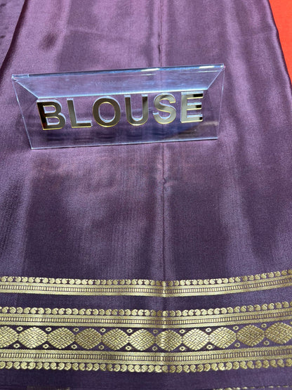 Pure Mysore Silk Saree.