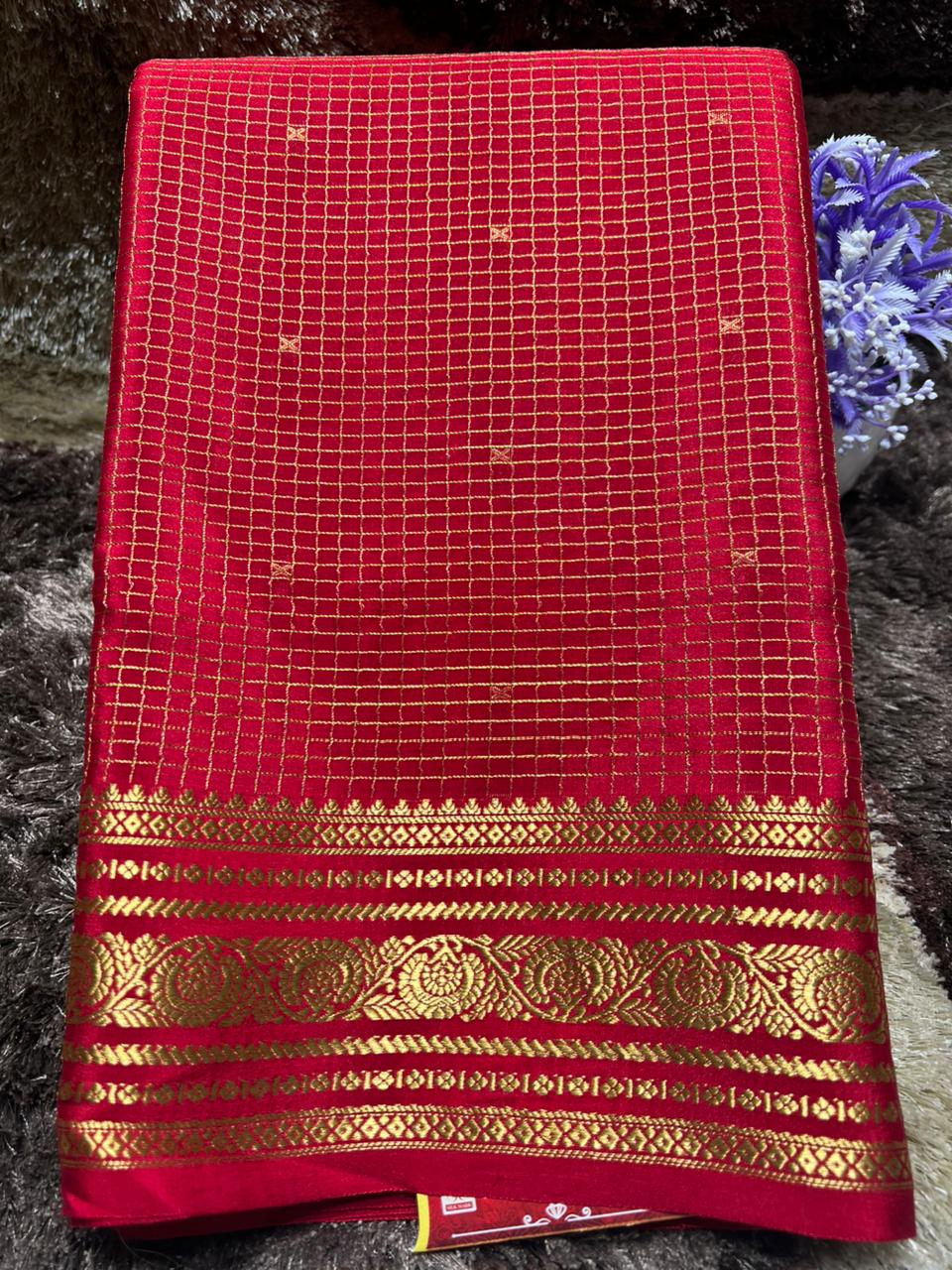 Pure Mysore Silk Saree.
