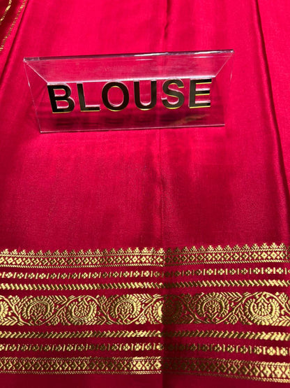 Pure Mysore Silk Saree.