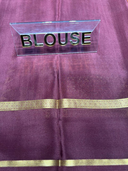 Pure Mysore Silk Saree.